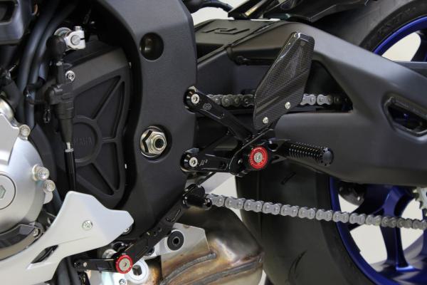 Fußrastenanlage MUE2 schwarz Yamaha YZF-R1